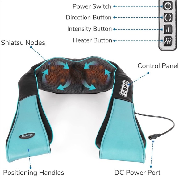 InvoSpa multipurpose kneading massager NIB - Picture 2 of 10